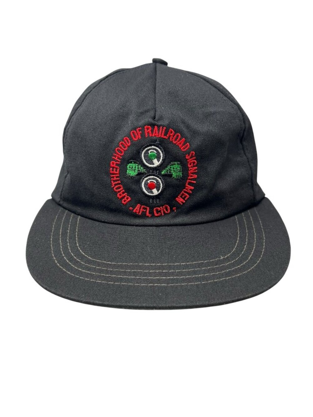 Brotherhood of Railroad Signalmen AFL-CIO Vintage Snapback Hat Cap Dad USA Made